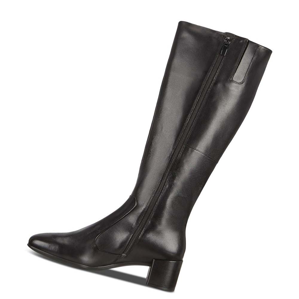 Women's Ecco Shape 35 High-cut Squared Boots Black | USA 27SGL